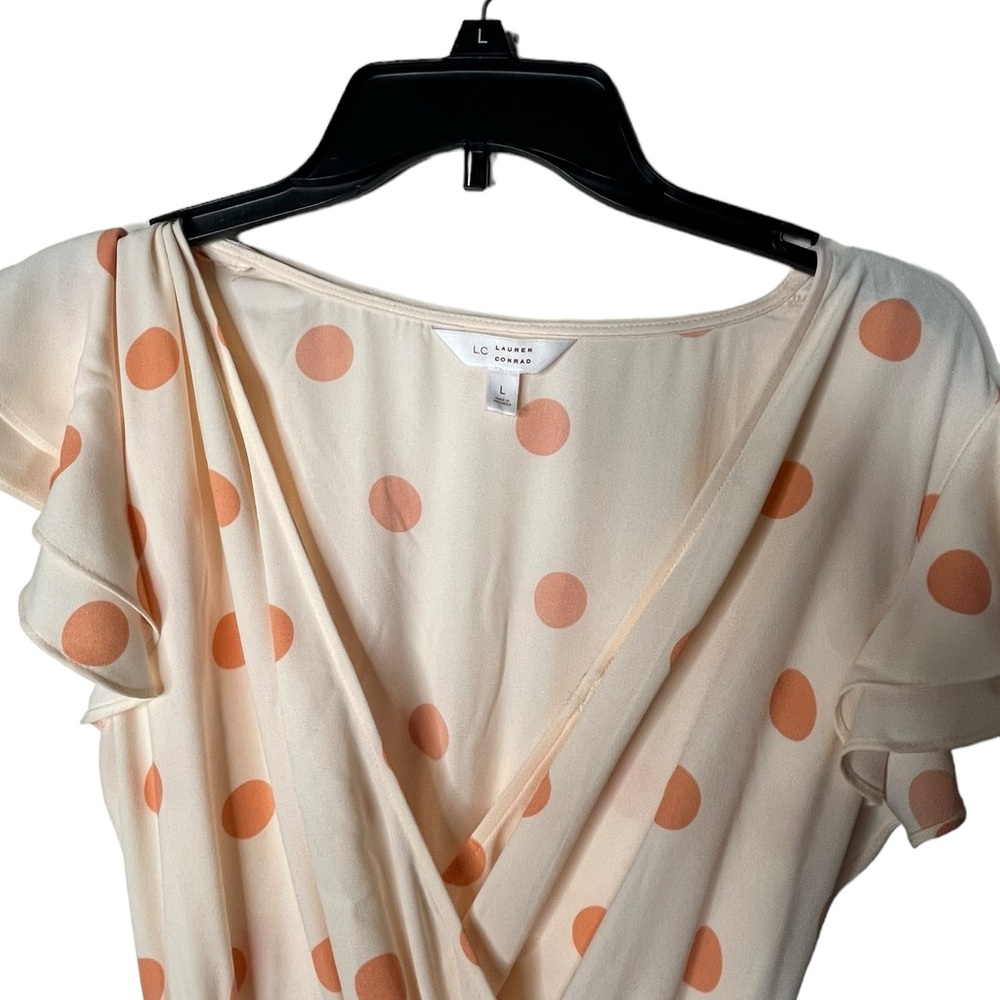 Lauren Conrad polka dot wrap dress - Large - Picture 4 of 11